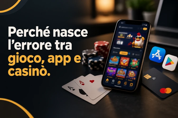 Perché nasce l’errore tra gioco, app e casinò